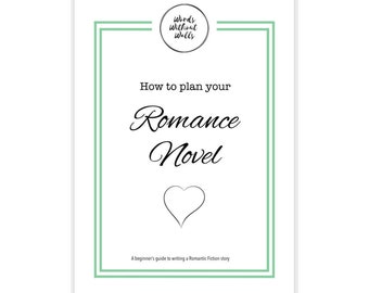 writing book planner Writing guide | novel planner | Romance Novel-Beginners Guide to writing. 15 page printable PDF file | printable guide