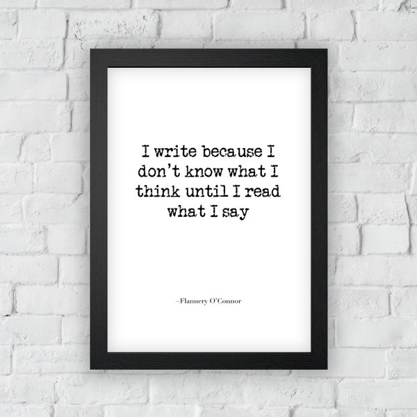 Author gift, Writers Quote | Writer quote wall art | Author Decor | Author Writer | Writers Print | Writers Decor Print