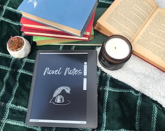 Novel Notes Planner for Kindle Scribe – Author Workbook (Digital PDF)