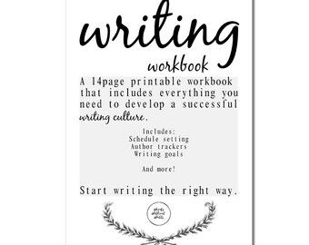 Author's Writing Workbook | 14-Page Printable PDF Guide