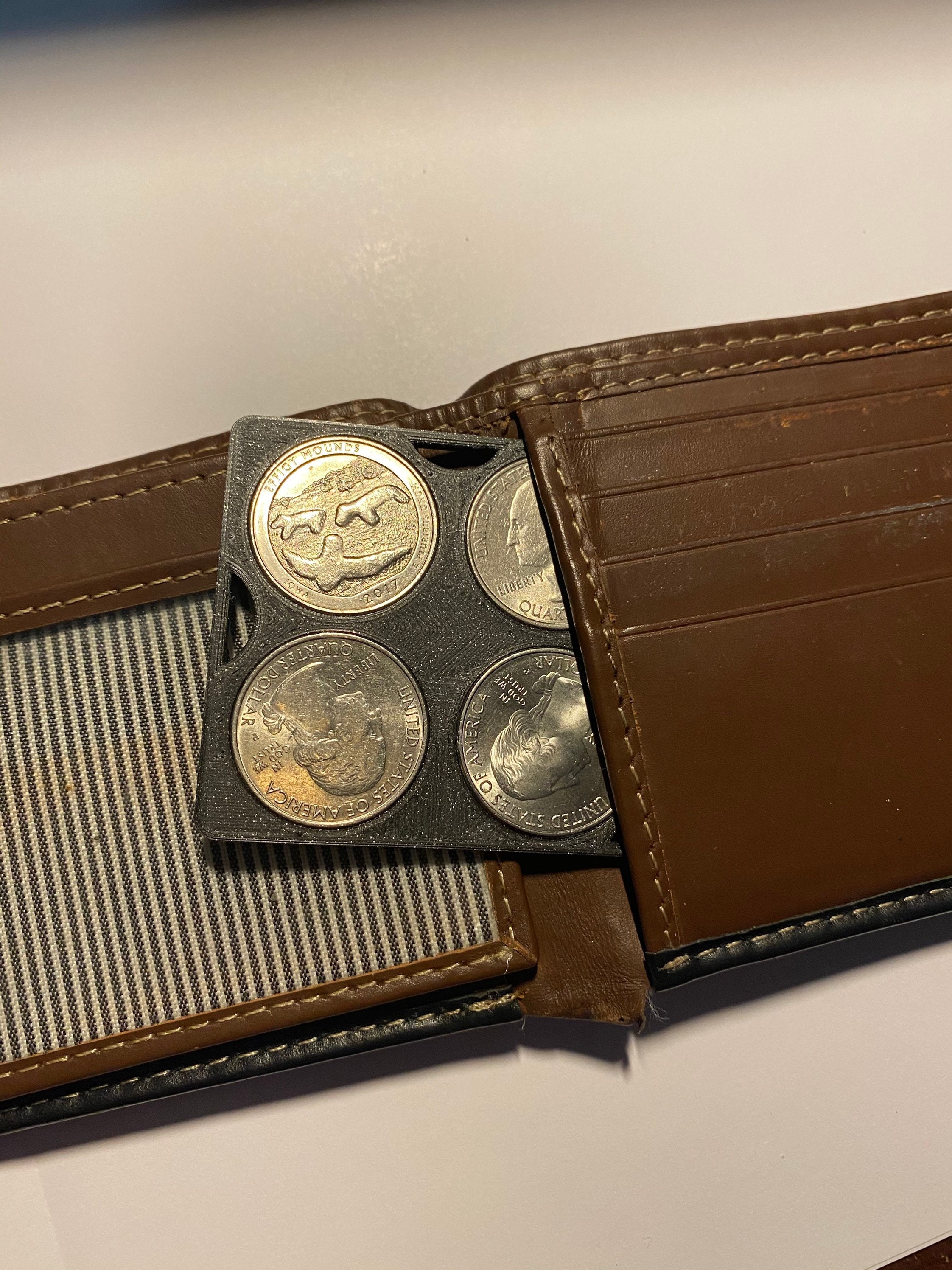 Wallet and Ridge Wallet Quarter Coin Holder and Organizer Etsy