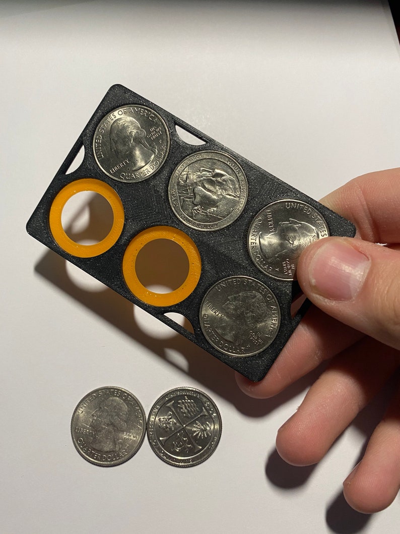 Wallet and Ridge Wallet Quarter Coin Holder and Organizer Etsy