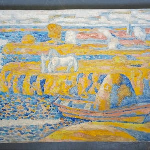 Vintage oil painting,original fine art artwork,ukrainian artist Turansky,modernism painting,one of kind