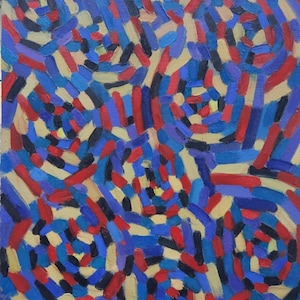 Pintura al óleo abstracta original, obra de arte del modernismo ucraniano, artista ucraniano, único en su tipo
