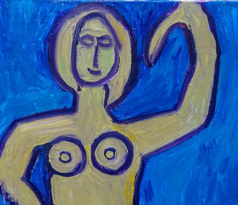 Original OilpaintingAbstract Decorative Art workArt/&CollectiblesHome decorFlute Picture