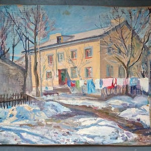 Original oil painting, landscape impressionism artwork,ukrainian artist,one of kind