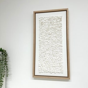 Coastal Shell Wall Art | Neutral Canvas Art for the home | 3D Wall Art | Texture Canvas Art | Coastal Decor | Shell Art | Shell Wall Art |