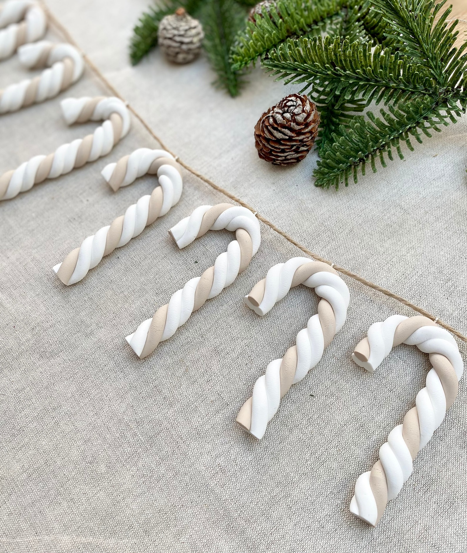 Candy cane garland Christmas garland Candy Canes Etsy