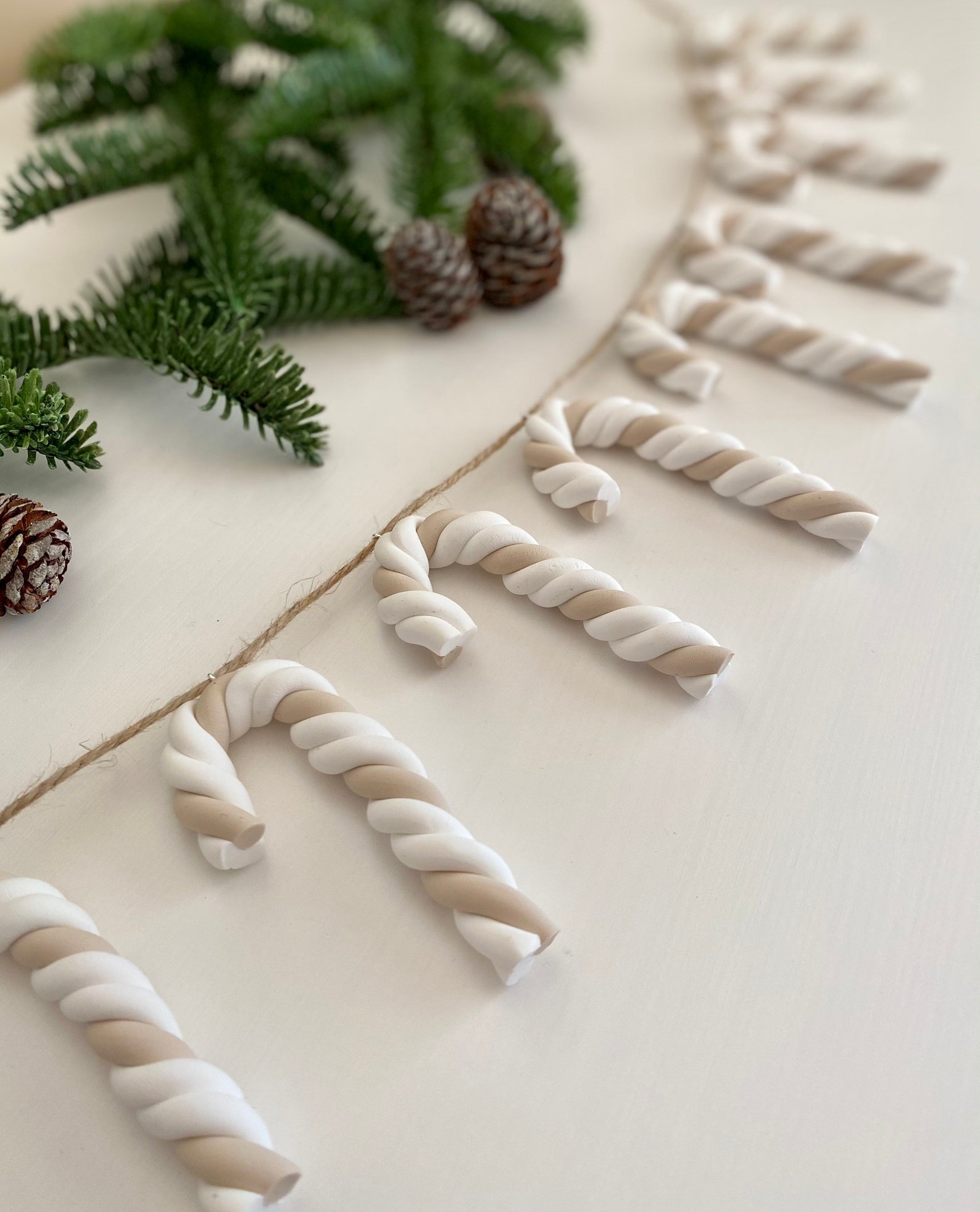 Candy cane garland Christmas garland Candy Canes Etsy