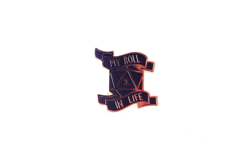 D/&D Dungeons and Dragons Badge My Roll In Life Enamel Pin Brooch