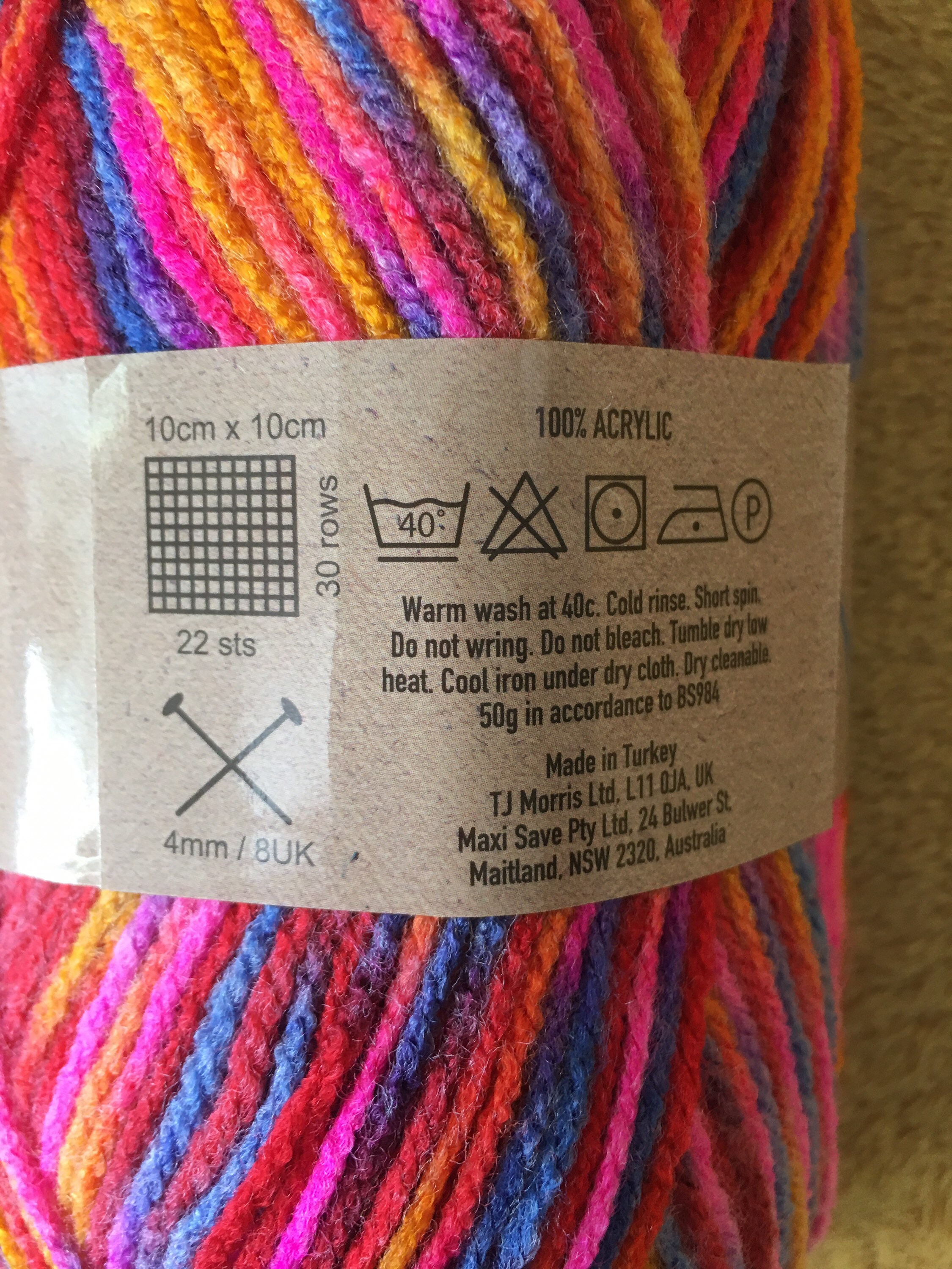 50g DK Ball Wool Yarn Crafty Things Knitting Crochet Rainbow Etsy