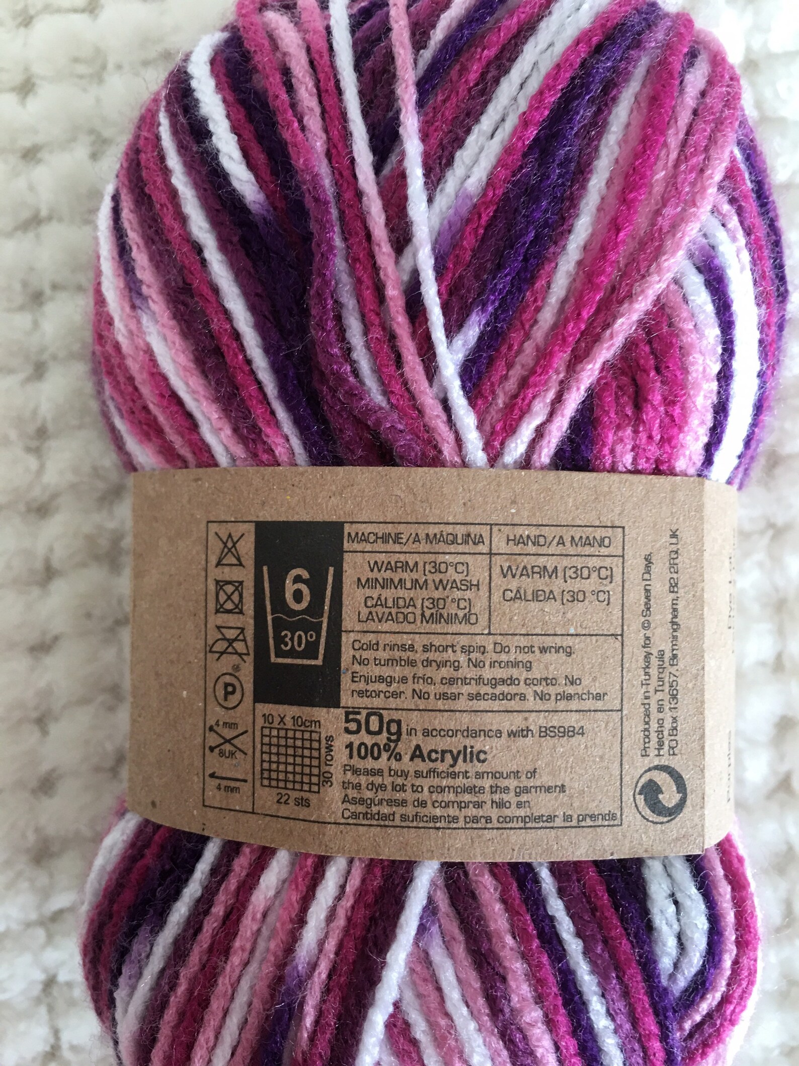 50g DK Ball Wool Yarn Knitting Essentials Crochet Purples Etsy