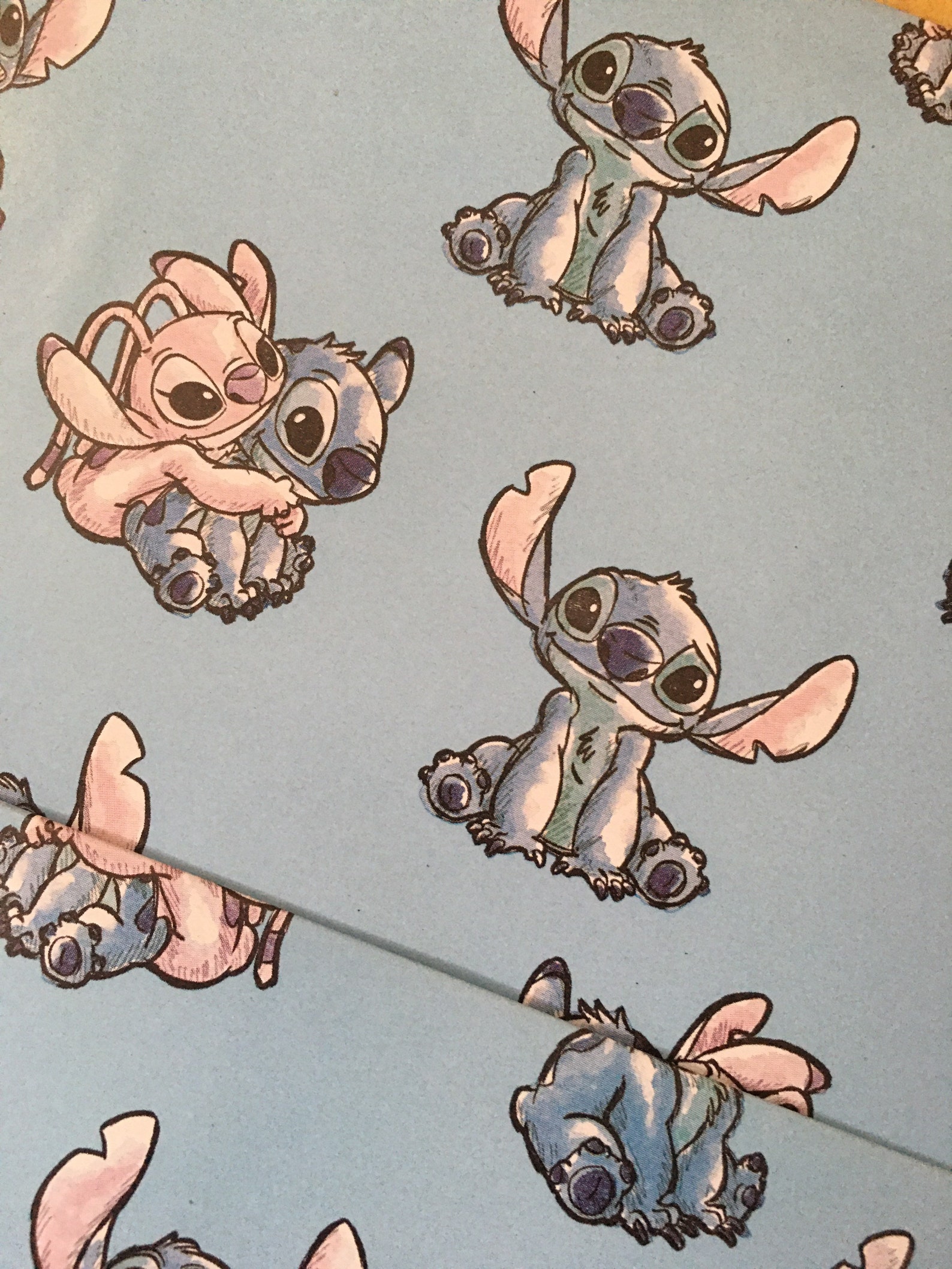 Disney Stitch & Angel Inspired Gift Wrap Wrapping Paper 2 Tags Etsy