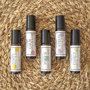 Aromatherapy Essential Oil Roller: Vegan Wellbeing Blends
