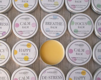 Aromatherapy Balm | Essential Oil Balm | Calm Balm | Anxiety Relief | Rescue Remedy | Self Care | Well-being Gift | Natural Ingredients