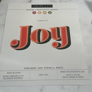Concord & 9th Holiday Joy Stempel und Schablonen - unveröffentlichte Set