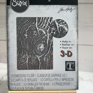 Grain de bois Sizzix/Tim Holtz 3D estompé