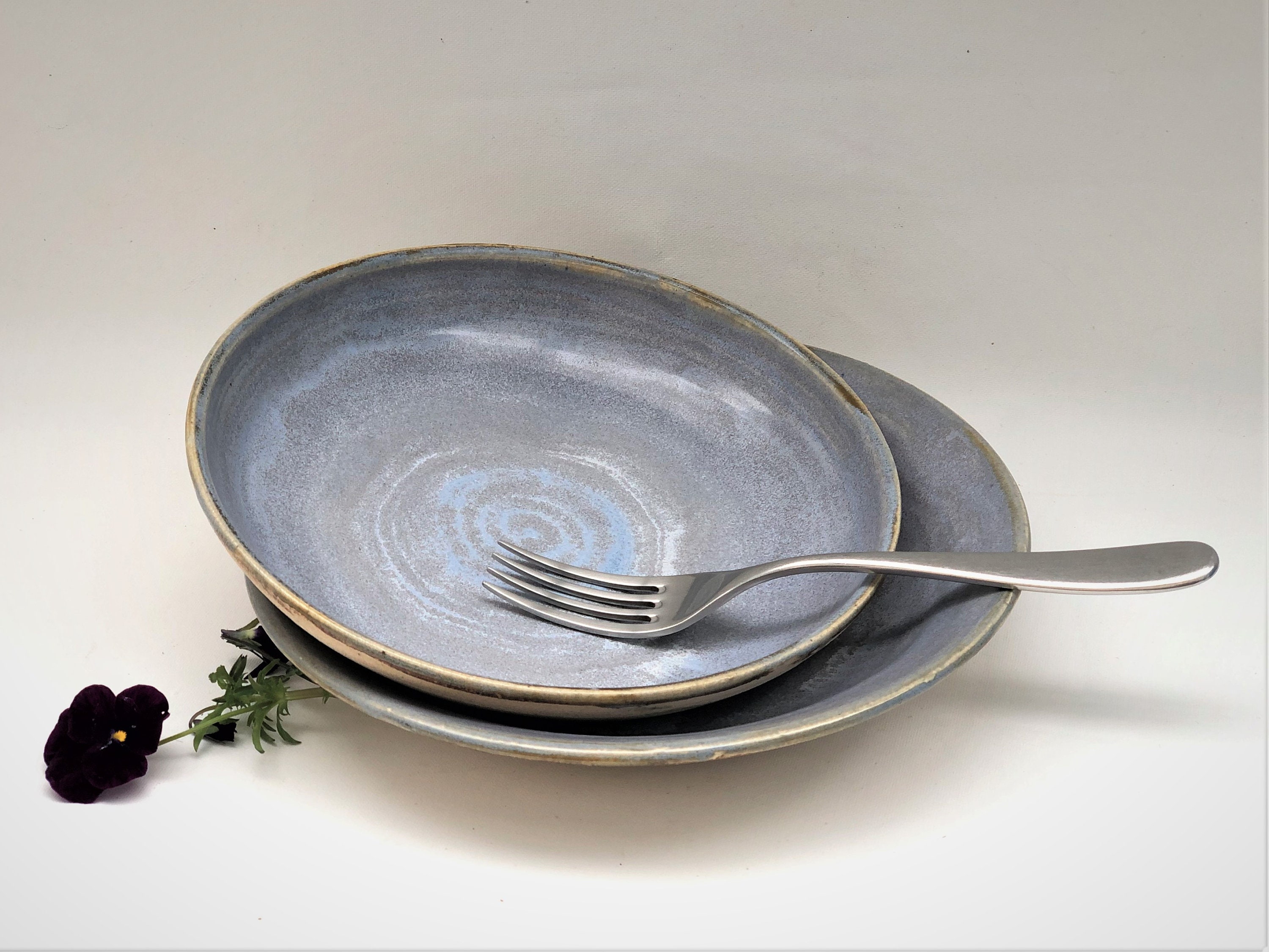 Ceramic Pasta Bowl Hand Made Stoneware Bowl With Oyster Etsy