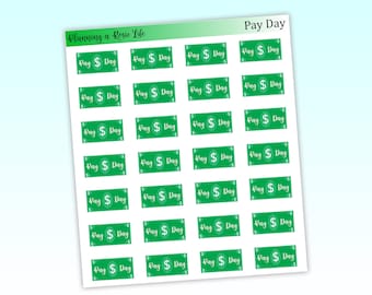 Pay Day Icon Stickers, Functional Stickers