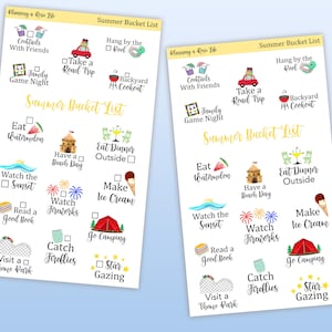 Summer Bucket Lists, Fun Seasonal Activities