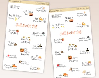 Fall Bucket Lists, Fun Seasonal Activities