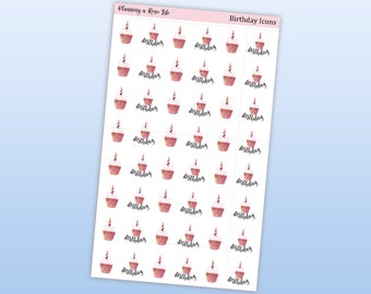 Birthday Icon Stickers