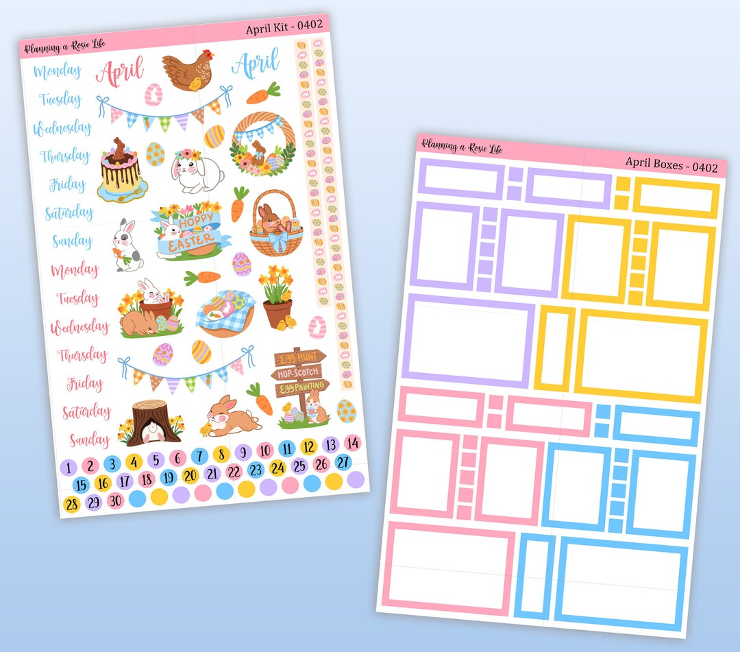 April Easter Bunny Kit, Easter Egg Kit, 0402 - Etsy