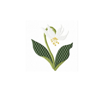 Simple Lily -Machine Embroidery Design