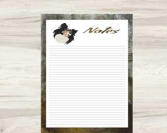 Sheltie Notizen Seite - Sofortiger digitaler Download-Druckbare PDF-Datei