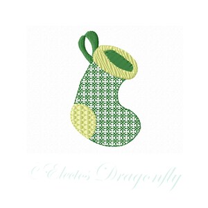 Simple Christmas Stocking -Machine Embroidery Design
