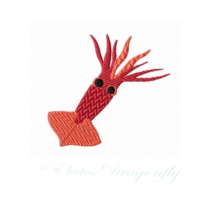 Squid -Machine Embroidery Design