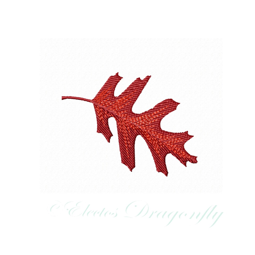 Oak Leaf in Summer and Fall Colors-2 Designs- Machine Embroidery Design ...