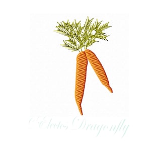 Carrots with Greens -Machine Embroidery Design