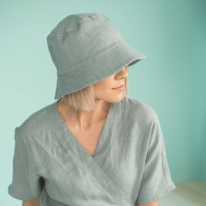 Linnen bucket hat / Unisex bucket hat / Zomerhoed / Verkrijgbaar in 25 kleuren / Linnen zonnehoed