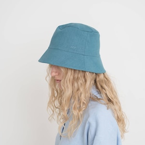 Linen bucket hat / Unisex bucket hat / Summer hat / Available in 25 colors / Linen sun hat