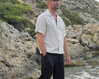 Ready to ship/ Mens linen pants JONAS   / Linen trousers / Lounge pants / Men's clothing