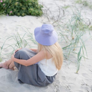 Sommer Sonnenhut / Leinen Hut mit Riemen / Sommer Panama Hut / Leinen Hut / Hut mit breiter Krempe Bild 6