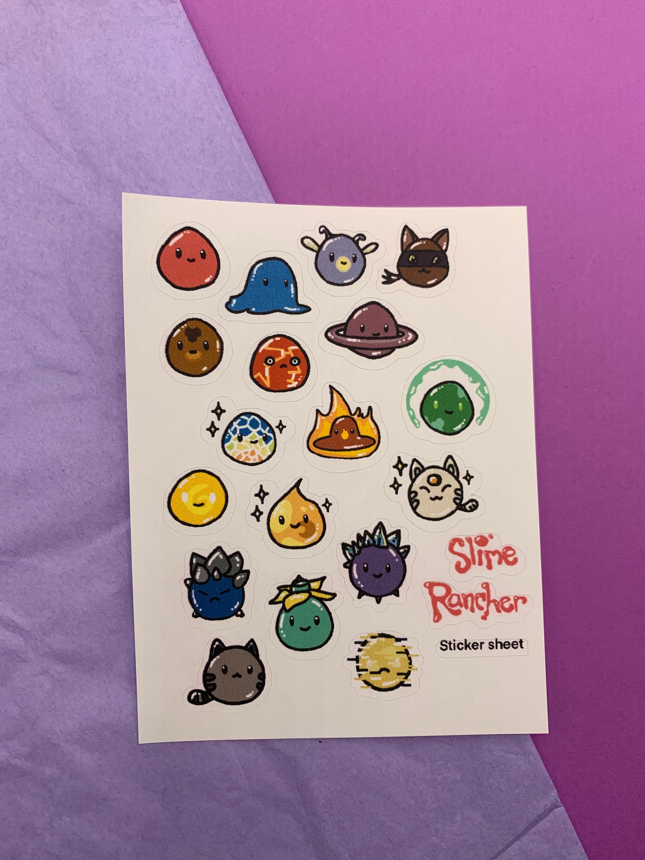 Slime Rancher Sticker Sheet Stickers for Journals Bullet - Etsy Australia