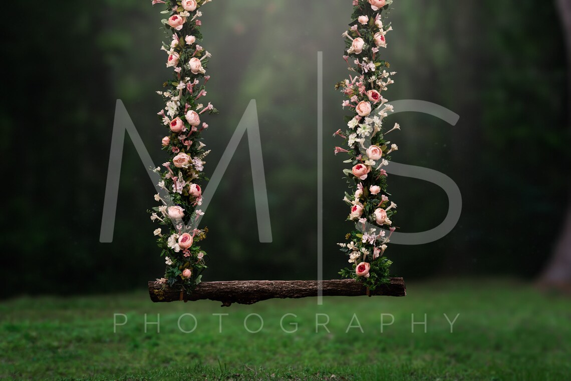 Flower Swing Digital Background/Backdrop Bundle for | Etsy
