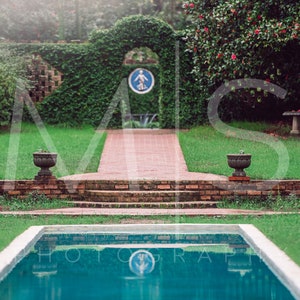 3 Pool Enchanting Serenity Backdrop Garden Reflecting Swimming Pool Digital Backdrops Overlays Pathway Pool Enchaining Photography Composite