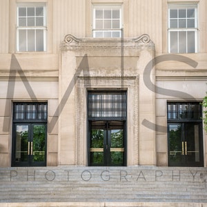 Stately Stone Building & Steps Digital Background/Backdrop for Photographer Composites