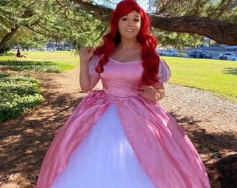 Ariel Pink Dress Etsy