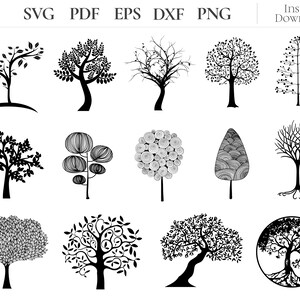 Tree SVG, Tree Silhouette, Tree Clipart, Tree Cut file, Tree clip art, Tree files for cricut, Forest Svg, Celtic Tree Svg, Abstract Tree Svg