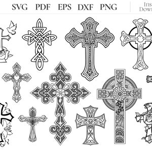 Cross SVG, Christian svg, Jesus svg, Religious svg, Faith svg, Faith cross svg, Svg files for cricut, cross clipart, Cross silhouette