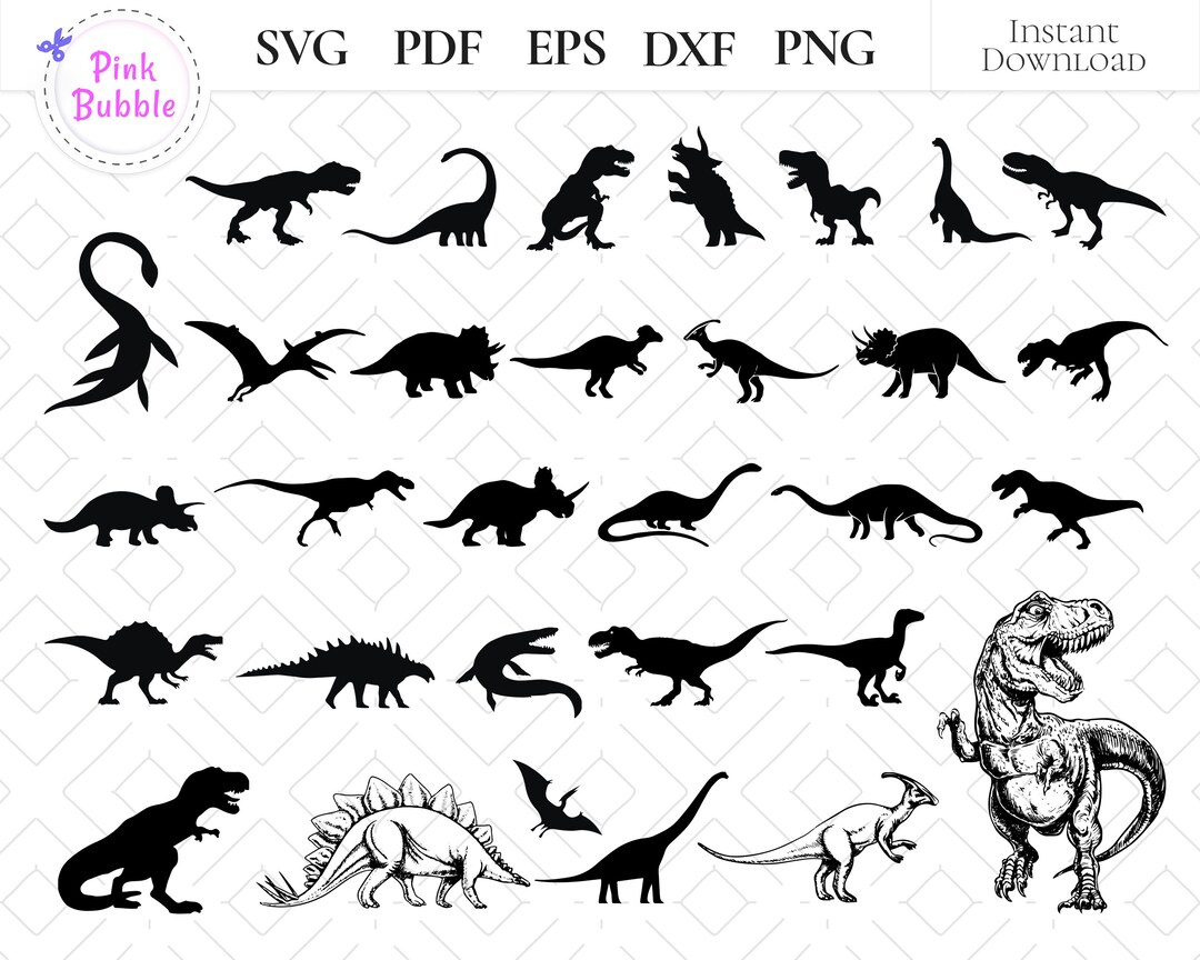 Dinosaur SVG T-Rex Svg Dinosaur Clipart Dino Svg Dinosaur - Etsy México