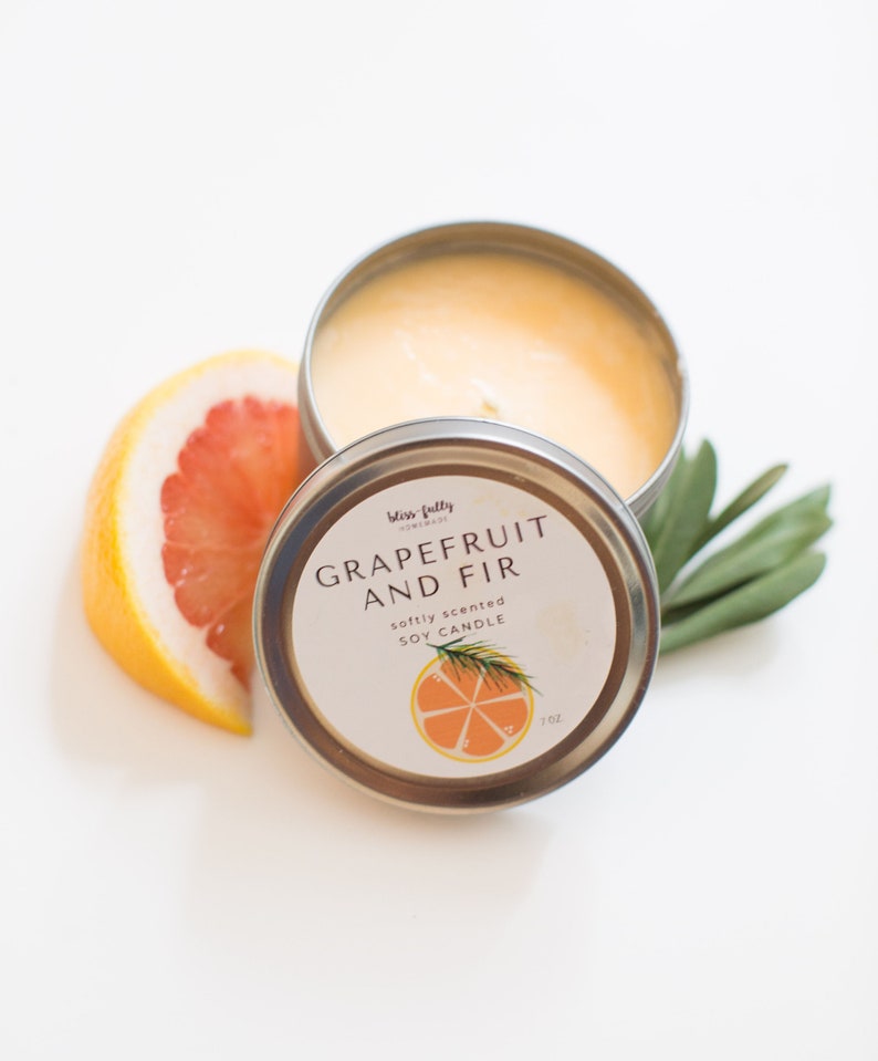 Hemp Grapefruit Grapefruit And Fir Soy Candle Soy Essential Oils Organic Eco Friendly Reusable Citrus Fir Clean Sustainable Home Living Container Candles Issho Ueno Com