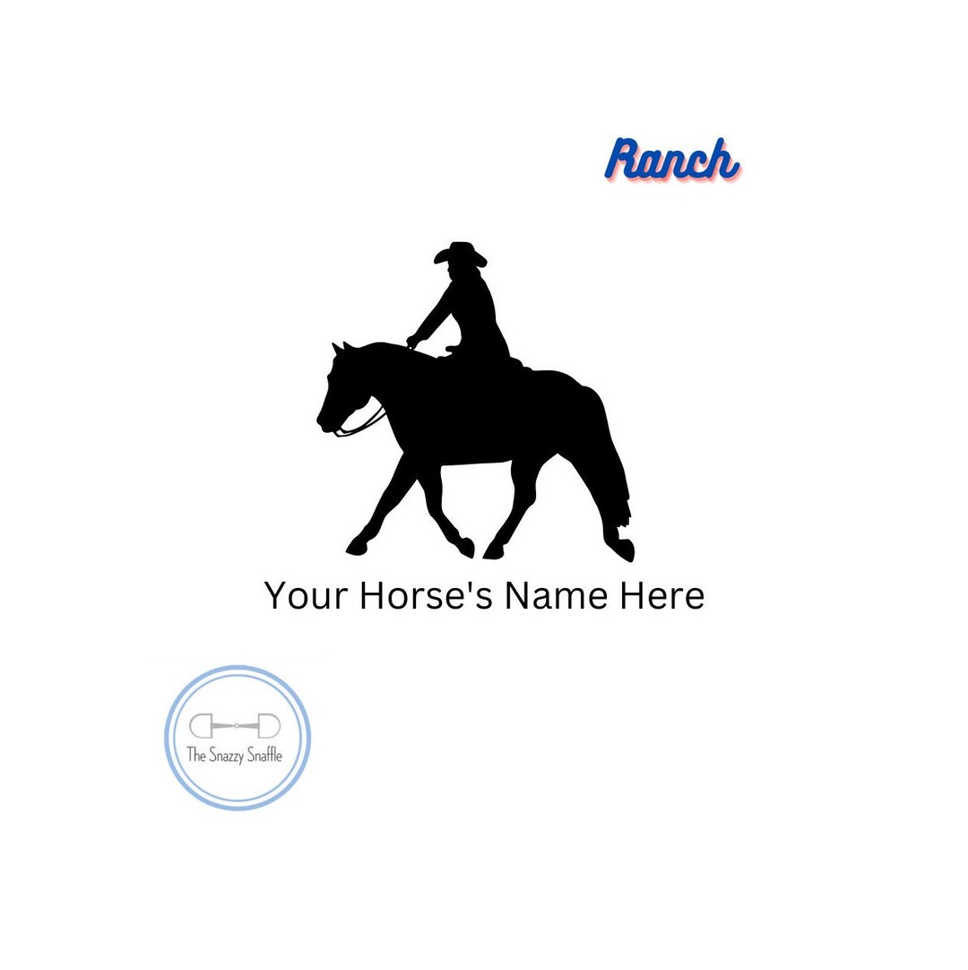 Custom Ranch Riding Vinyl Decal - Etsy