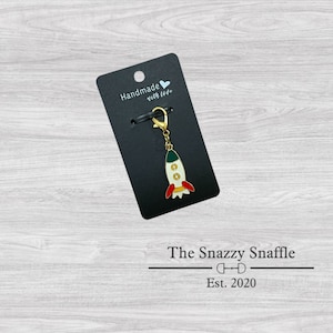 Rocketship Bridle Charm