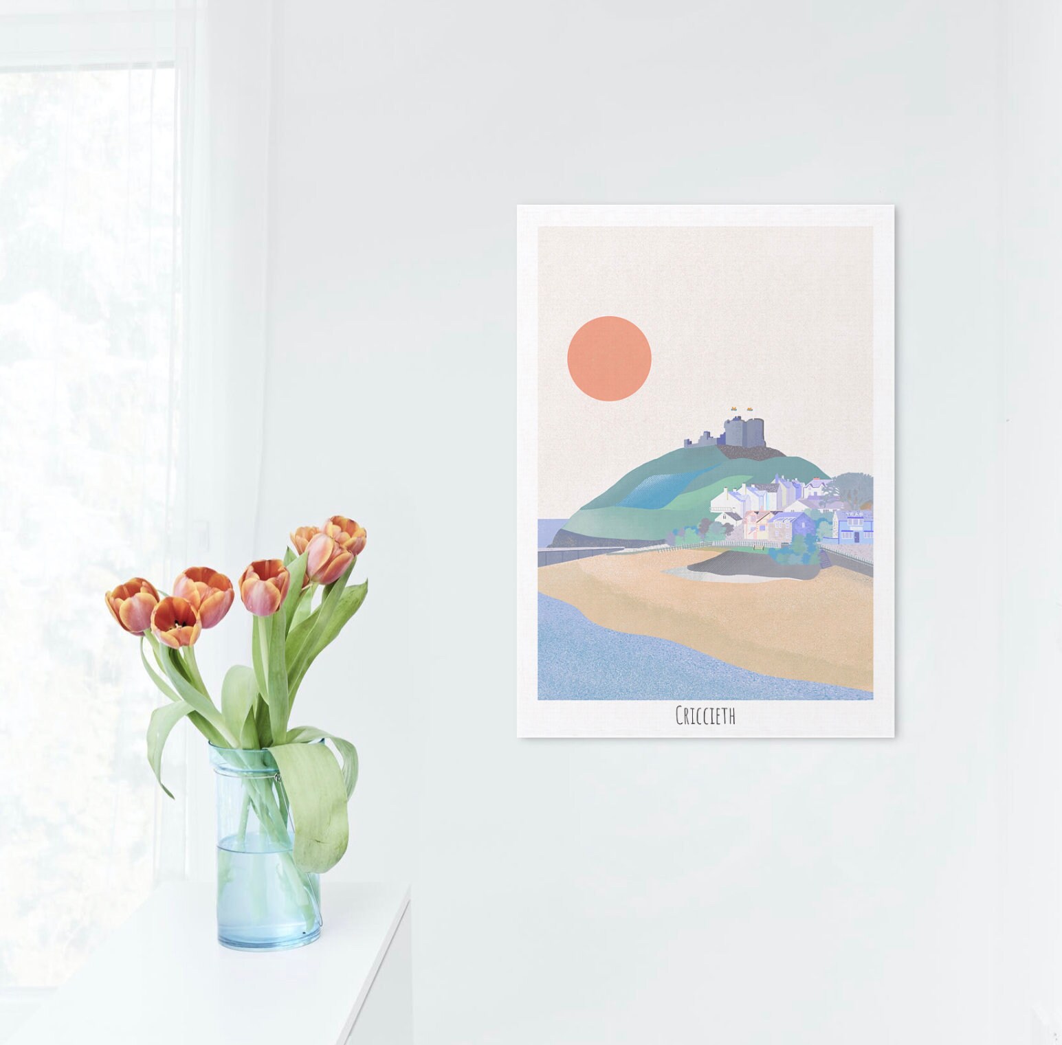 Print Cricieth/ Criccieth/Cymru, Pays de Galles