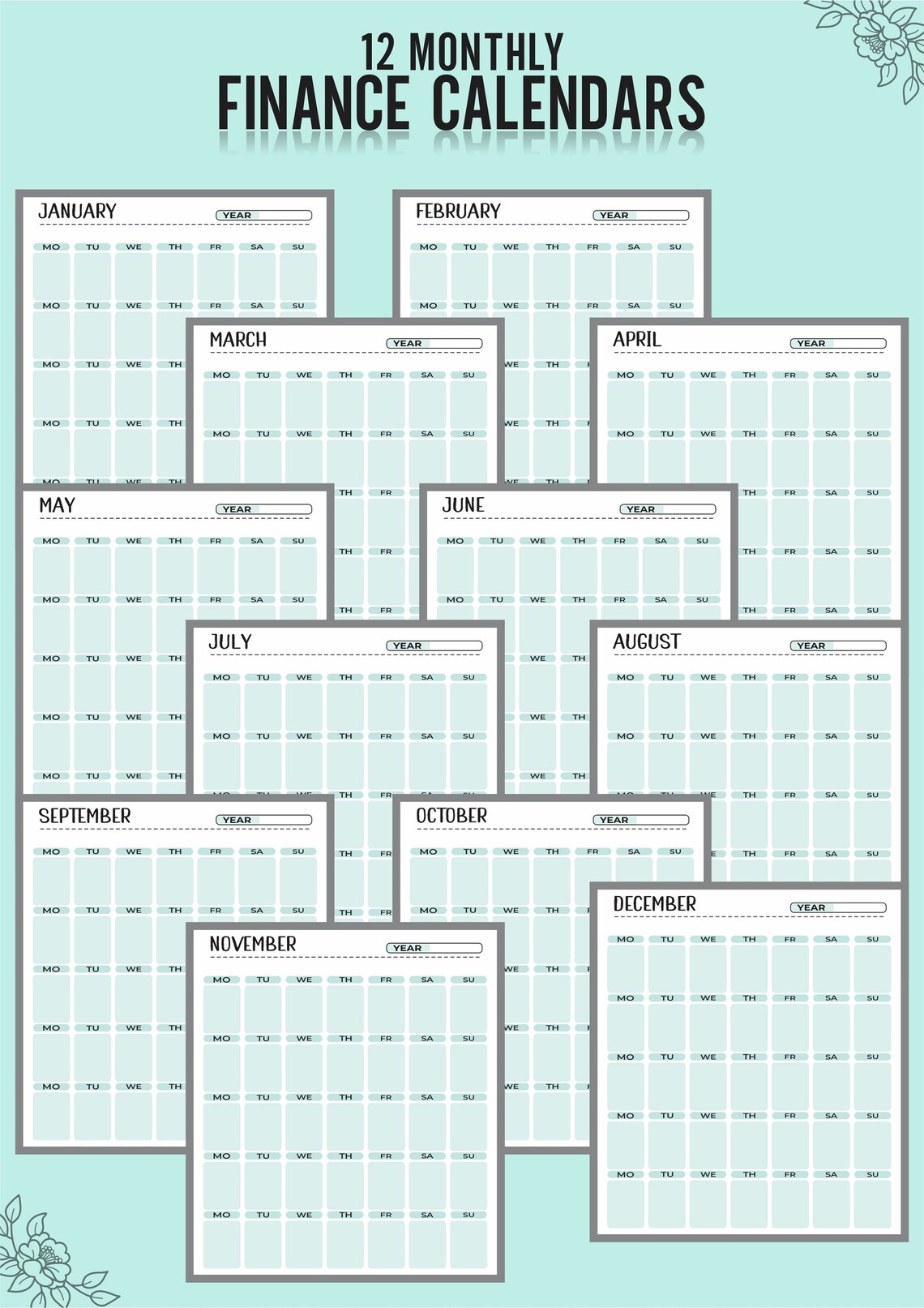 Budget Planner Printable PDF, Printable Budget Binder, Finance Tracker ...